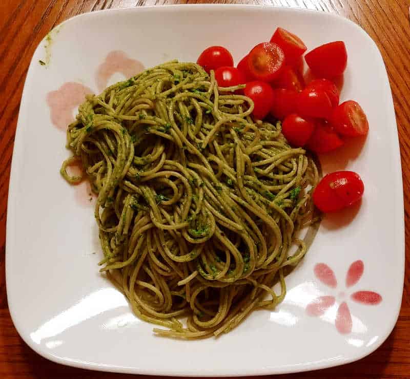 pasta with parsley pesto